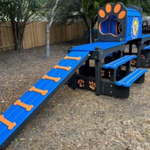 Traditional Timber Activity Systems – Tall w/ Tunnel: Multi-Level Outdoor Enrichment