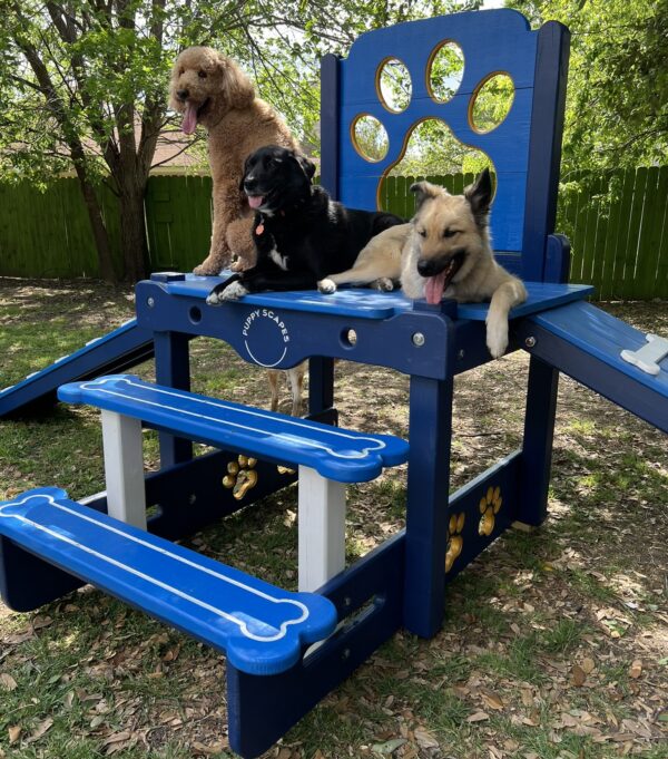 Traditional Timber Platform – Double Ramp: Classic Dual-Incline K9 Elevation Systems