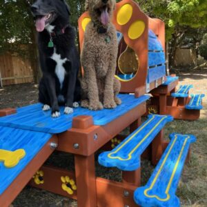 Traditional Timber Activity Systems – w/ Tunnel: Classic Multi-Functional K9 Enrichment